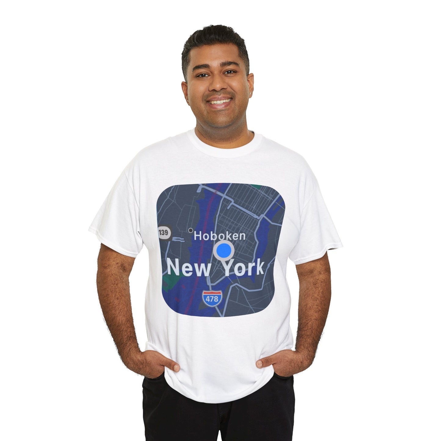 New York Map Graphic T-shirt - Hurtz Shirtz Collection