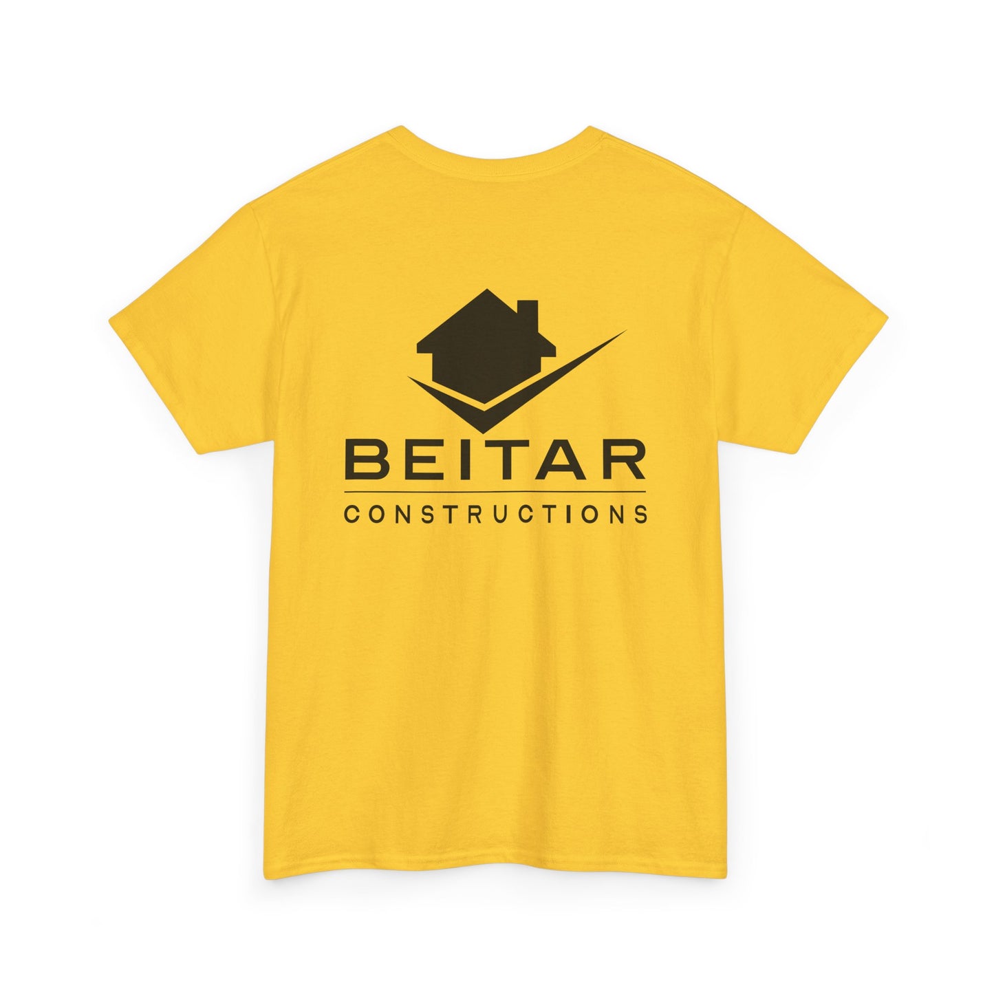 BEITAR Constructions Yellow Shirt Black Logo T-Shirt