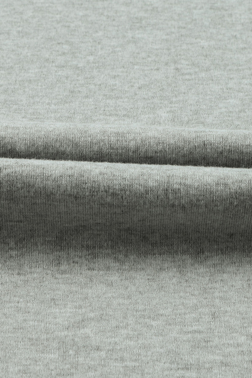 Gray Sequin St Patrick Clover Patched Graphic Long Sleeve Tee