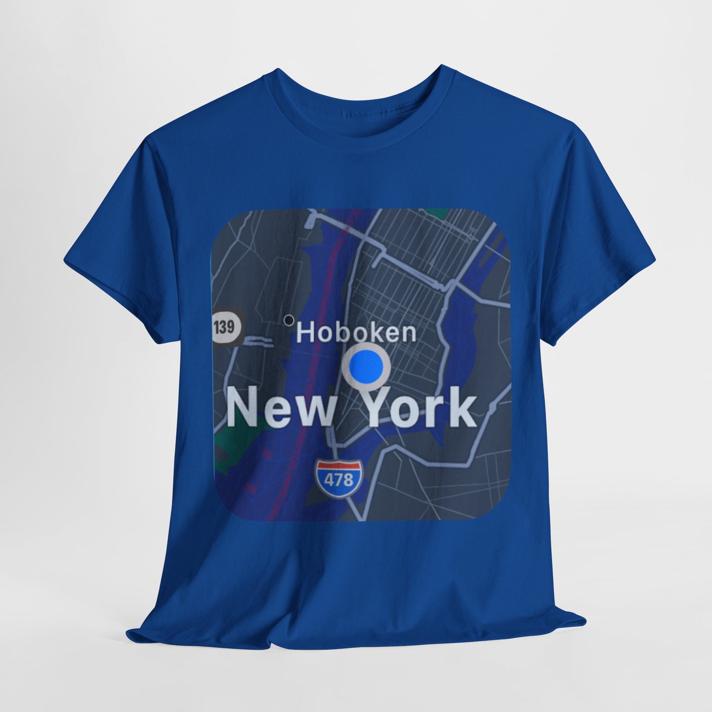 New York Map Graphic T-shirt - Hurtz Shirtz Collection