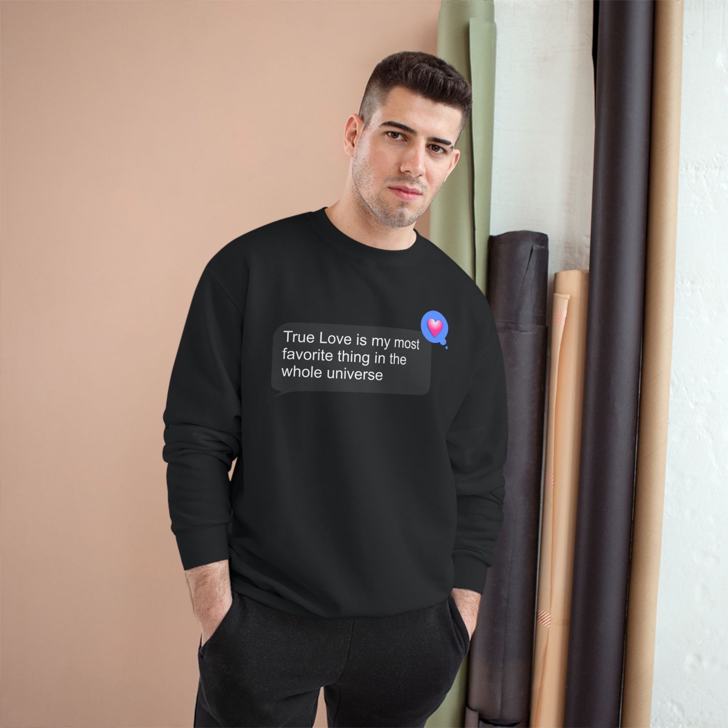 True Love Heart Sweatshirt | Cozy Gift for Couples, Valentine's Day, Anniversary, Casual Love Wear, Unisex Sweatshirt