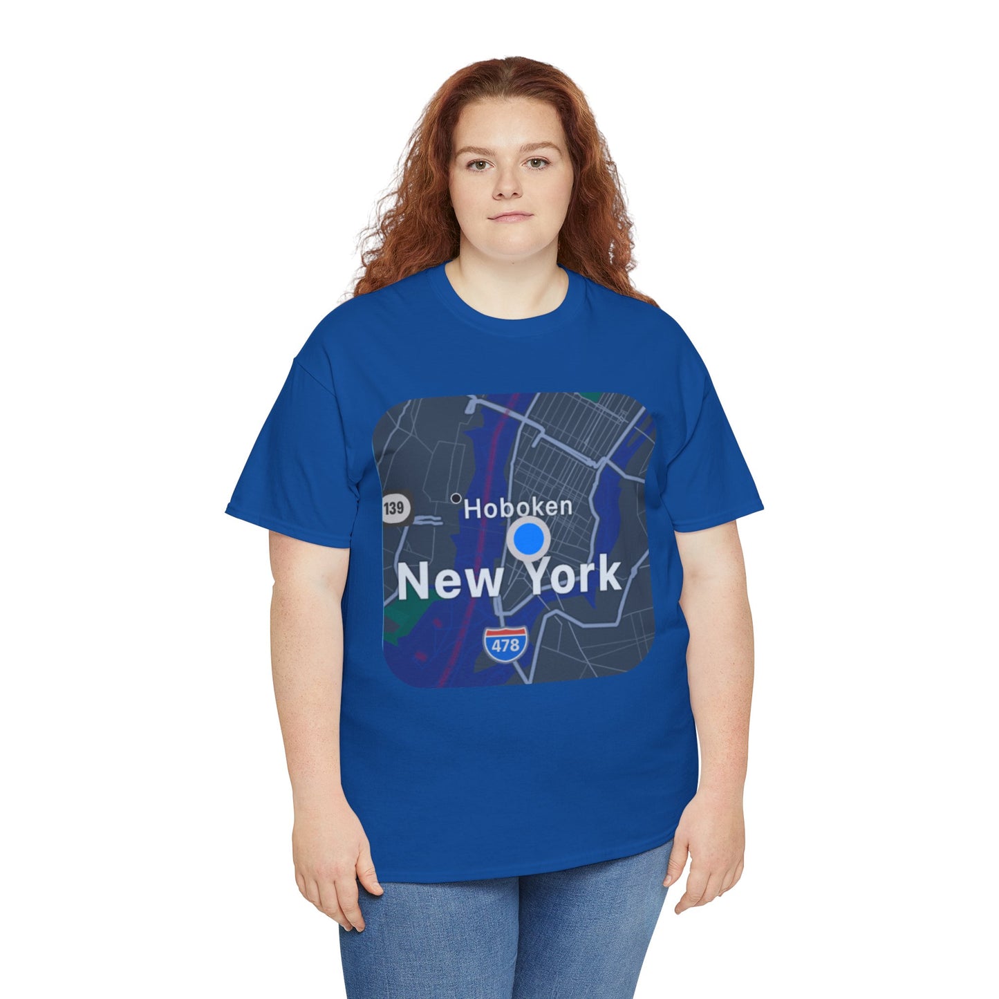 New York Map Graphic T-shirt - Hurtz Shirtz Collection