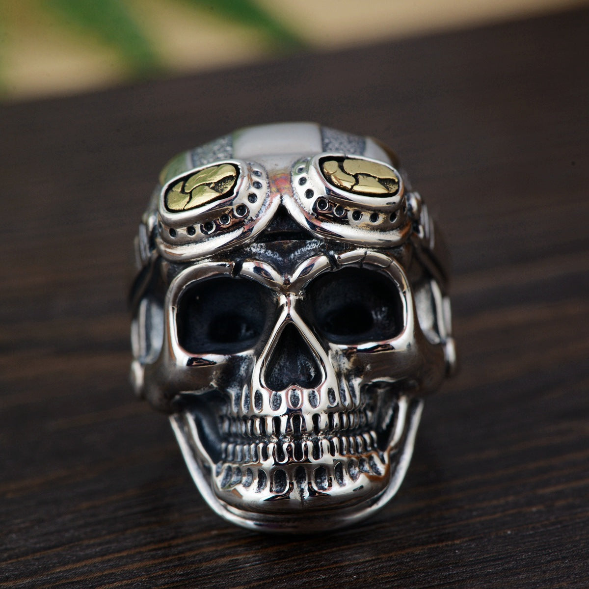 Old School Pilot Skull