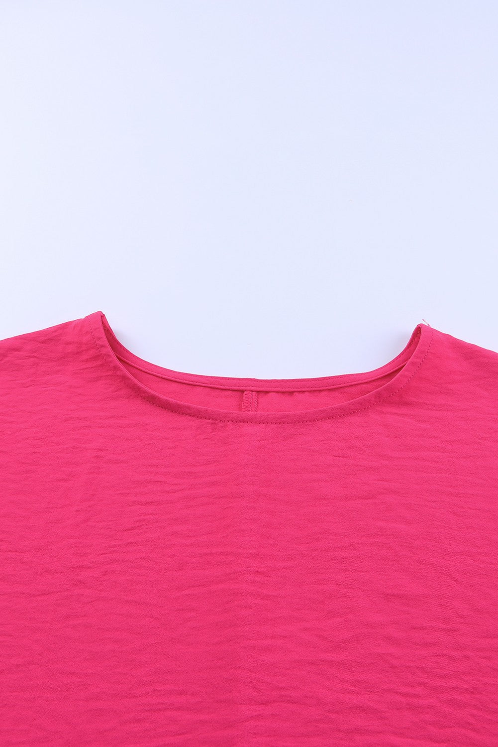 Casual Shirred Cuffs Half Sleeve Top