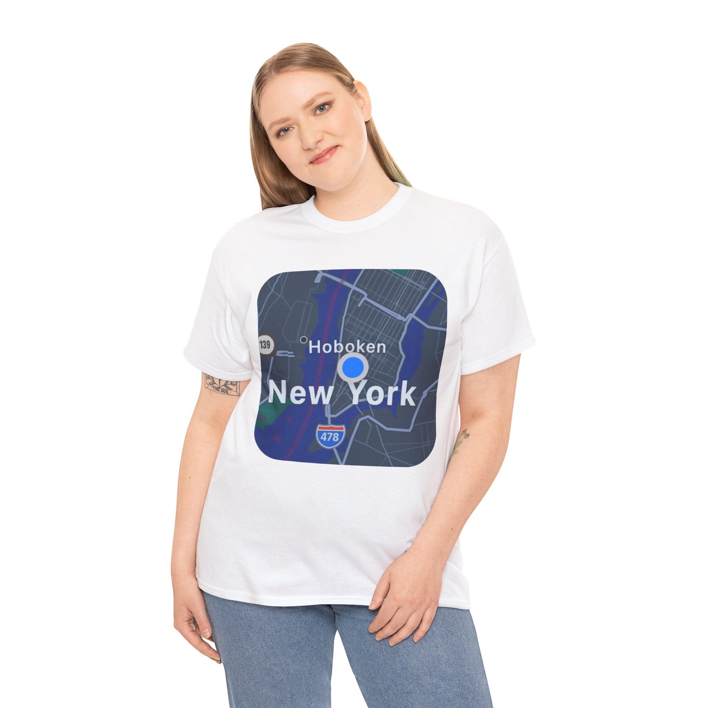 New York Map Graphic T-shirt - Hurtz Shirtz Collection