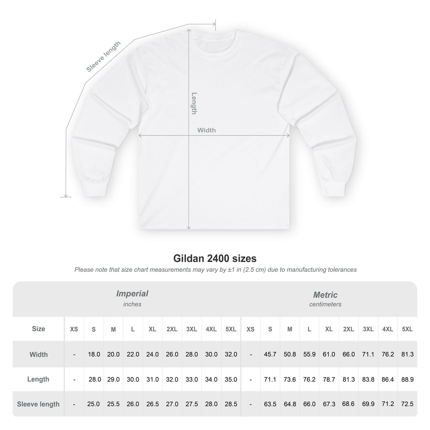 Bomar Longg Sleeve T-Shirt - Shirt Style #2 (More Sizes Available) Gildan Brand
