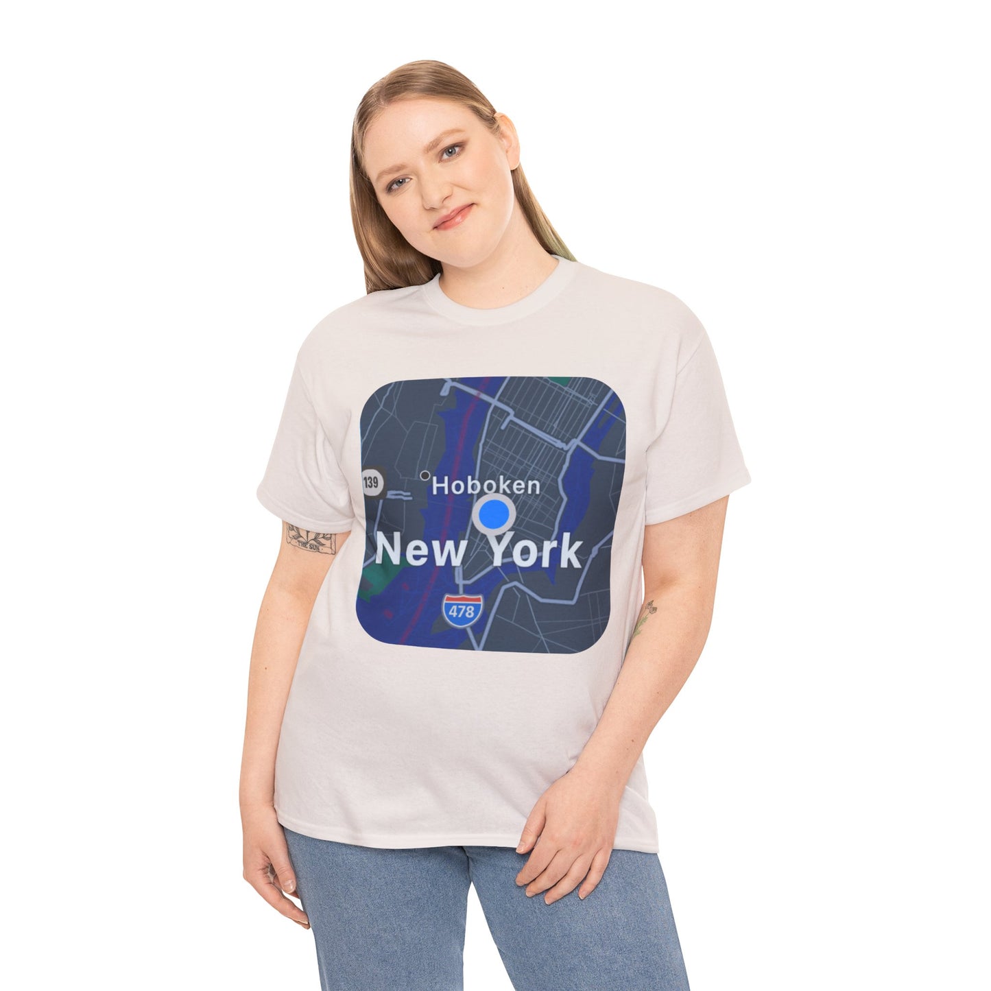 New York Map Graphic T-shirt - Hurtz Shirtz Collection