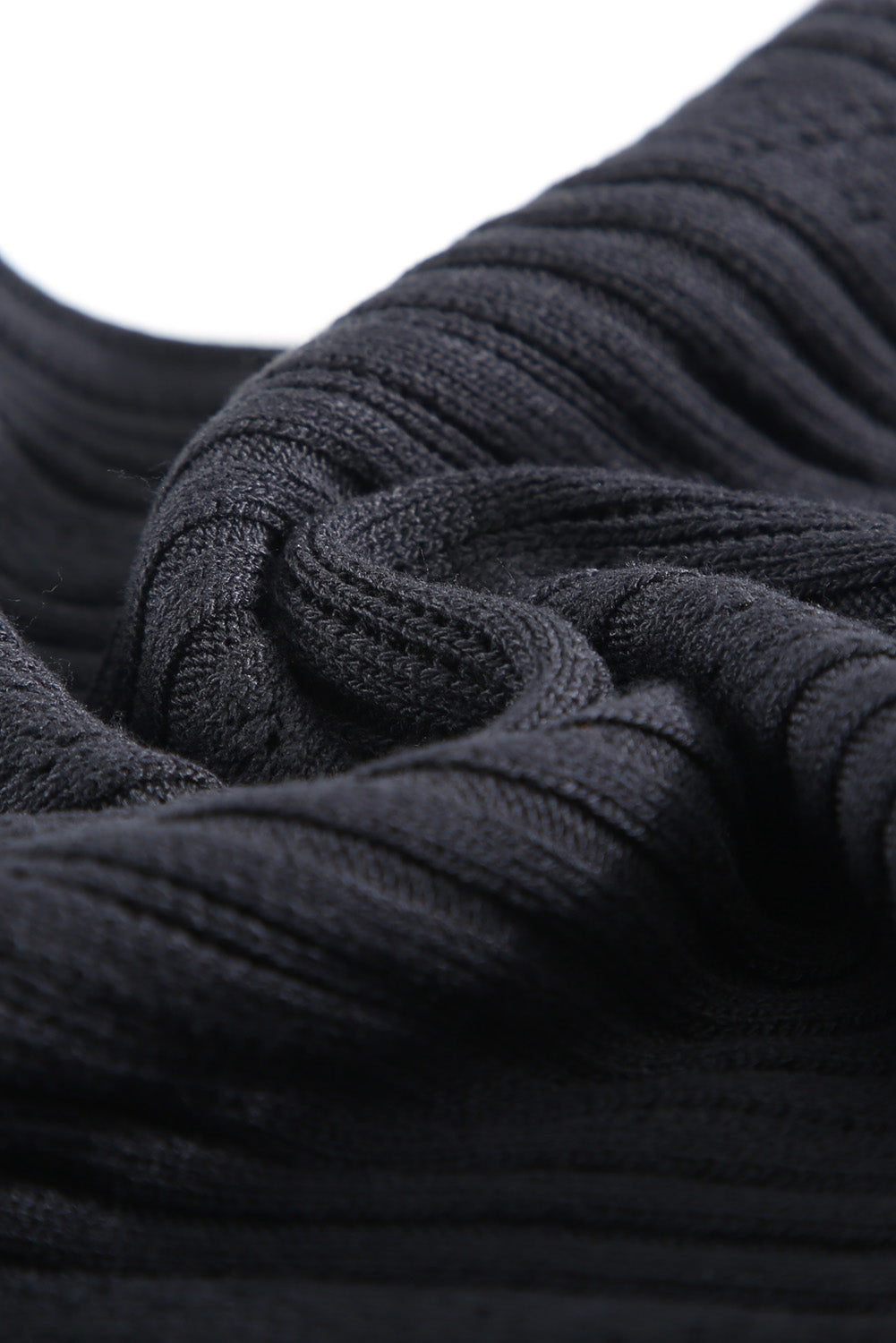 Casual Crew Neck Knit Crop Tank Top