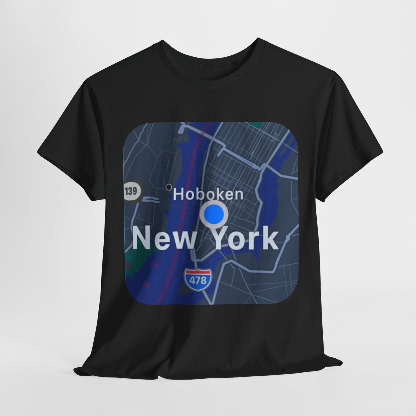 New York Map Graphic T-shirt - Hurtz Shirtz Collection