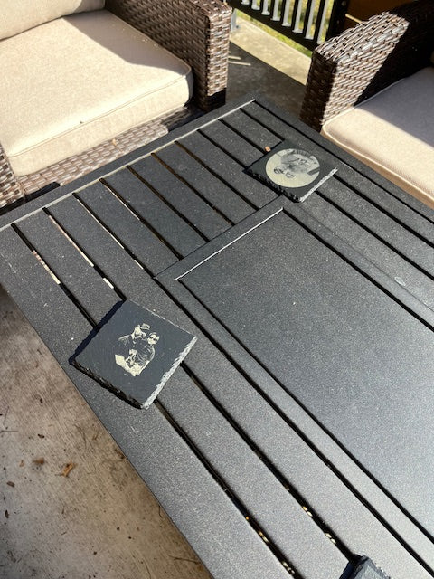 Custom Laser Photo Slate Coasters