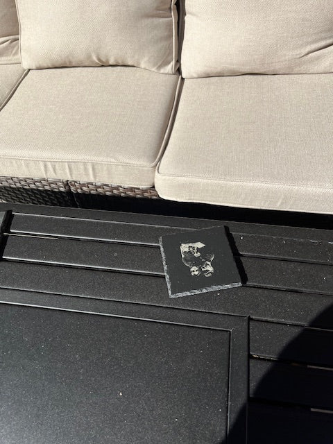 Custom Laser Photo Slate Coasters