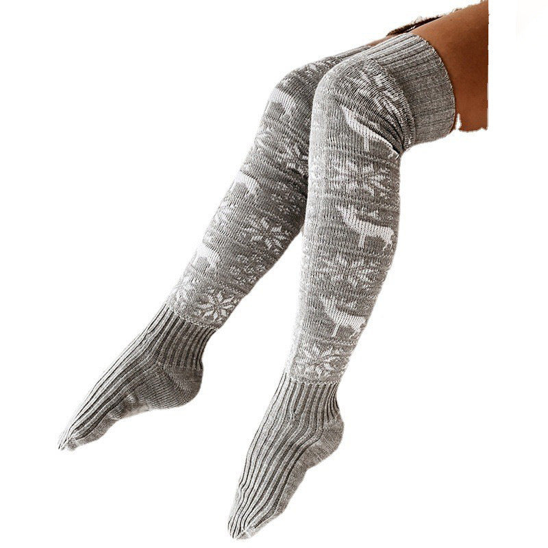 Christmas Over-the-Knee Knitted Long Socks