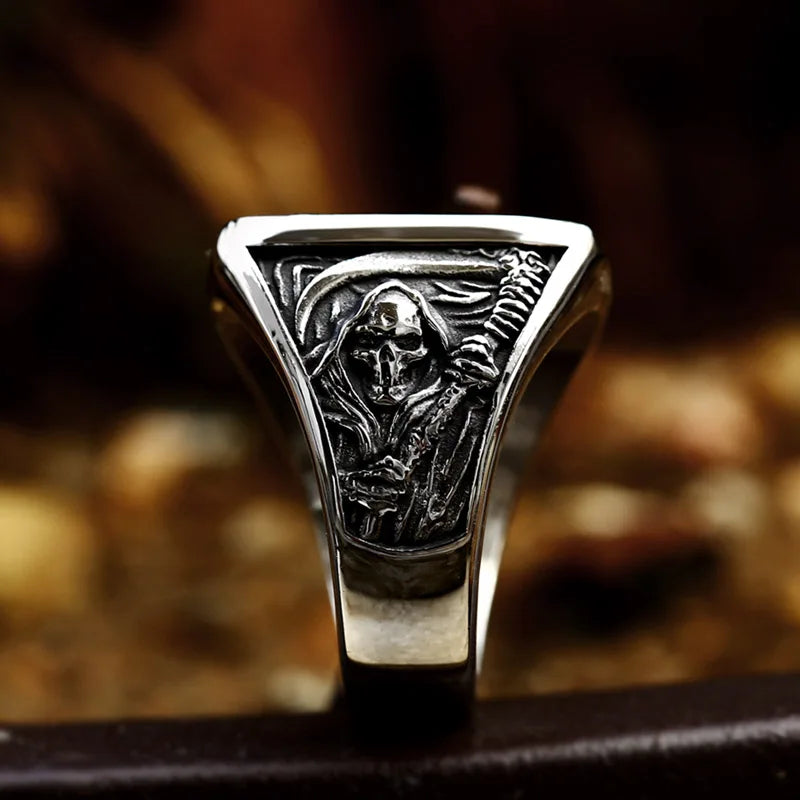 The Grim Reaper Biker Ring