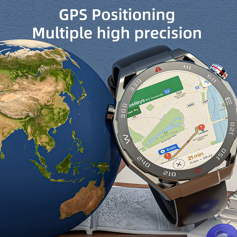 New UItra Mate 4G SIM NetWork Global Call Smart Watch HD Camera TikTok Video Player 800mAh GPS Tracker Smartwatch For Huawei