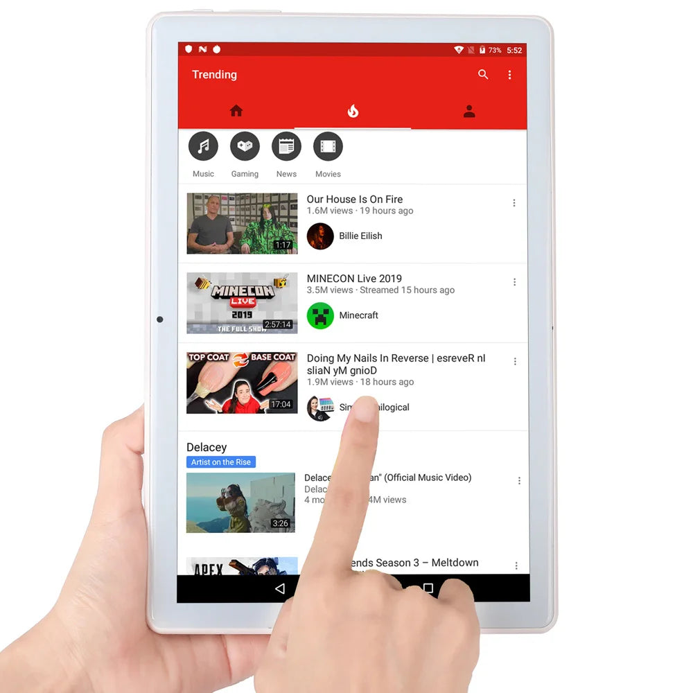 10.1" Tablet with 4GB RAM 64GB ROM Dual Sim Card for cellular calls & more.