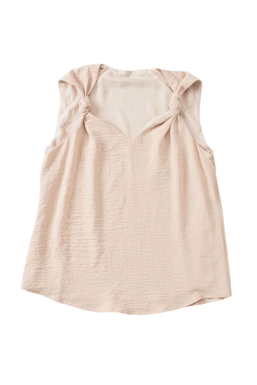 V Neck Casual Knotted Shoulder Vest