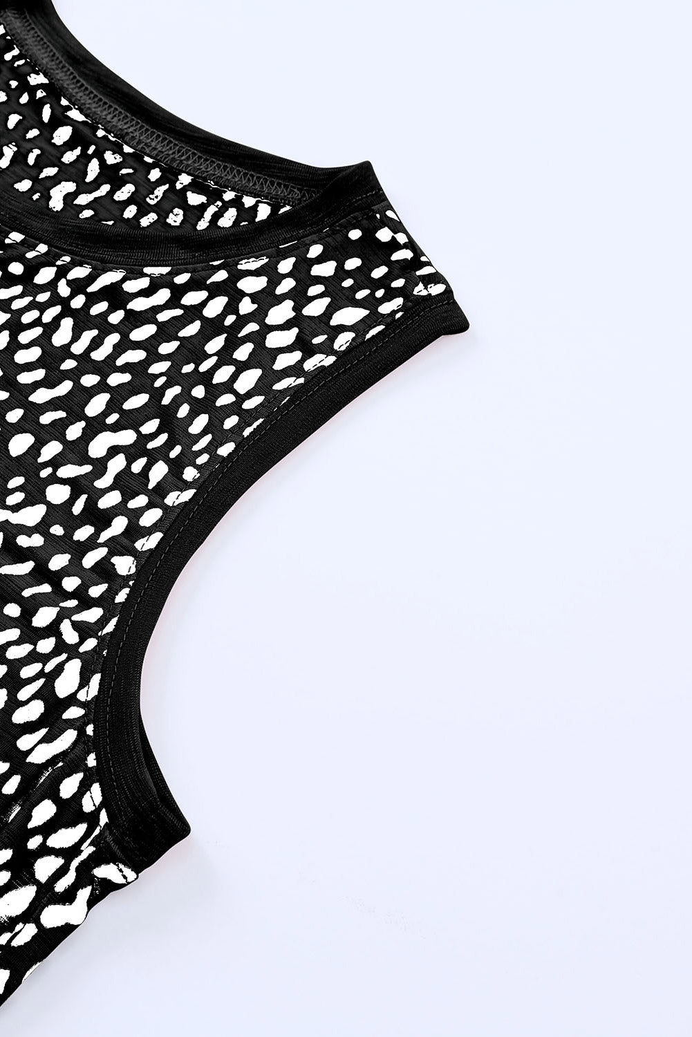 Khaki Leopard 3/4 Ruffle Sleeve Frill Neck Blouse