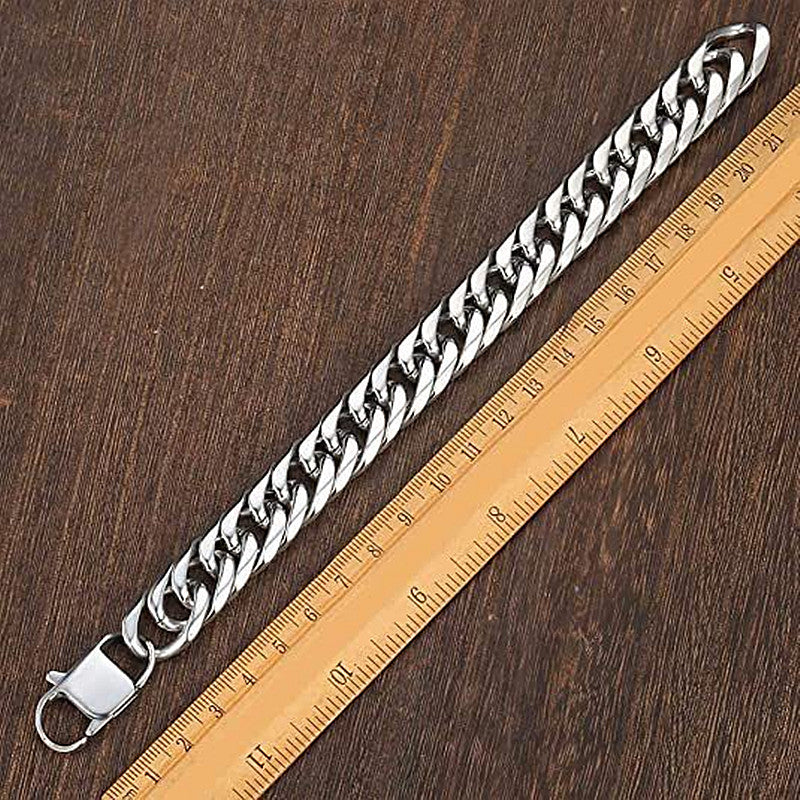 Square Buckle Cuban Chain Bracelet