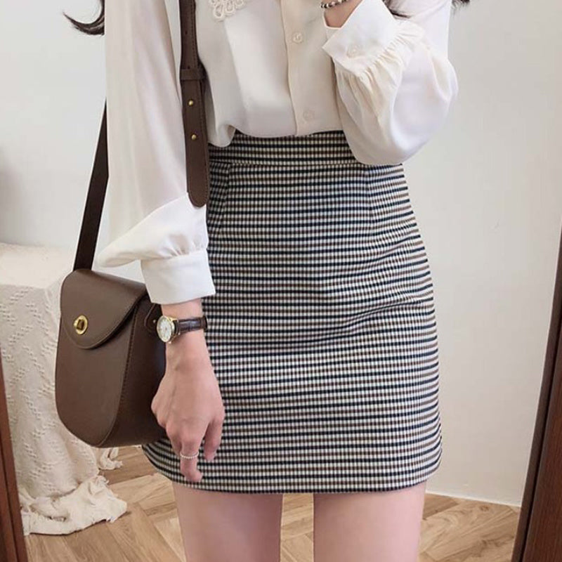 Women's Plaid A-Line Skirt