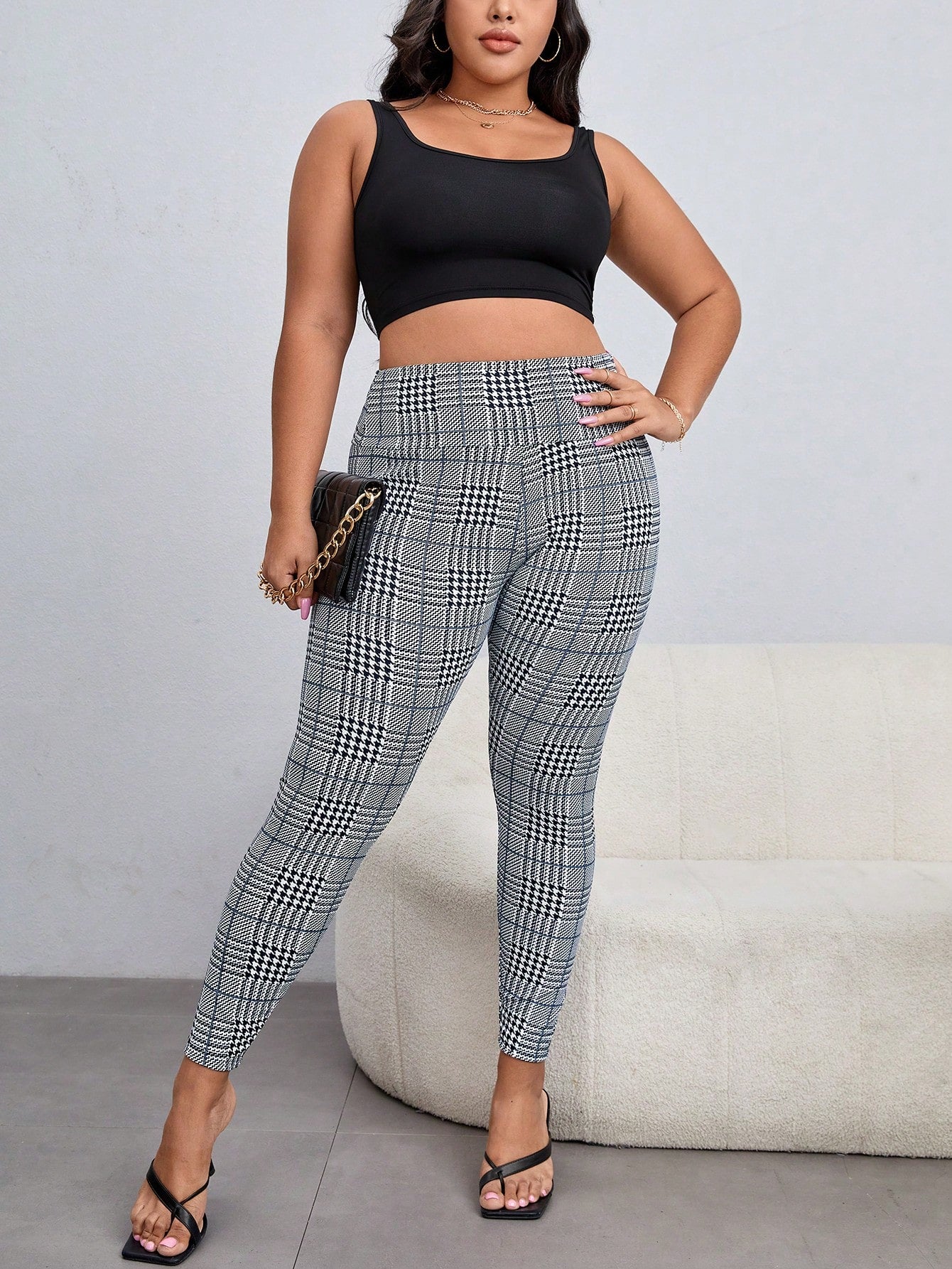 Unity Plus Glen Plaid Leggings