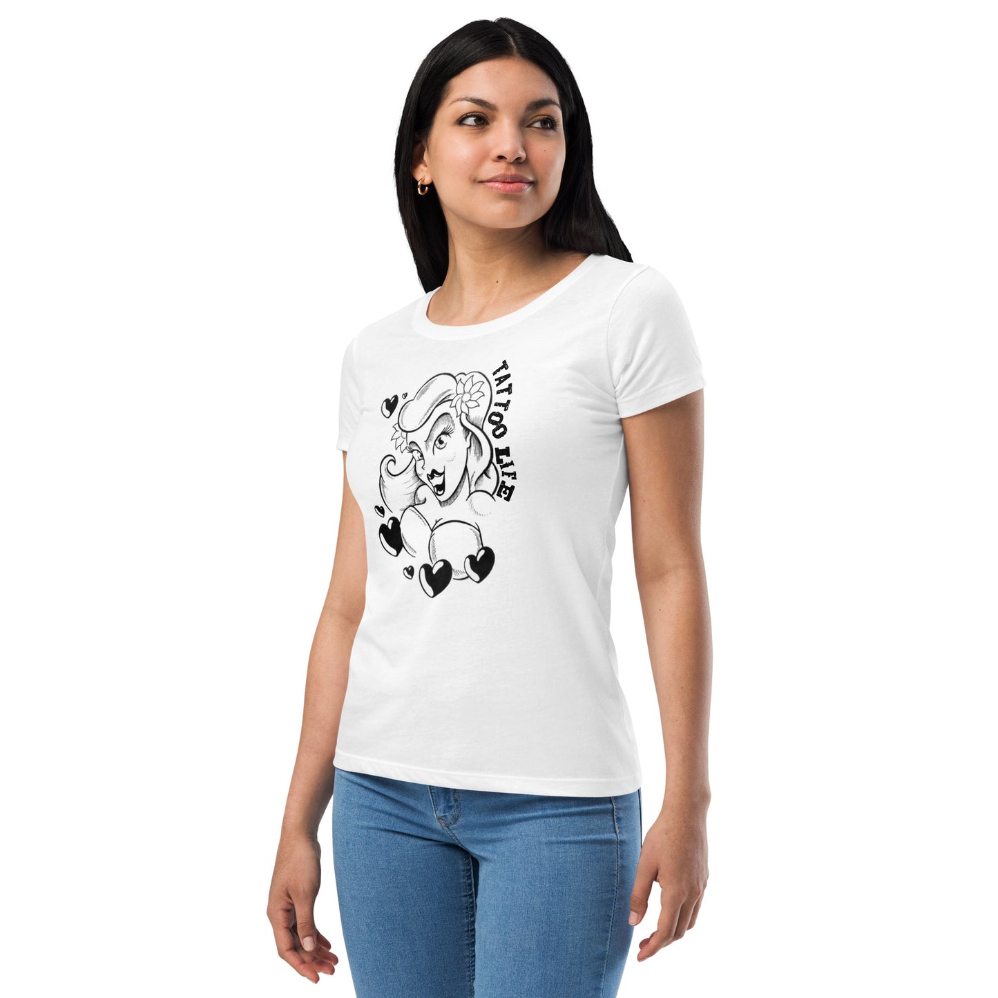 TATTOO LIFE - Woman with Hearts (Next Level 1510)