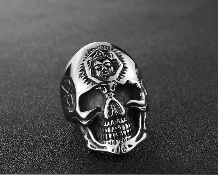 Skull & Face Ring