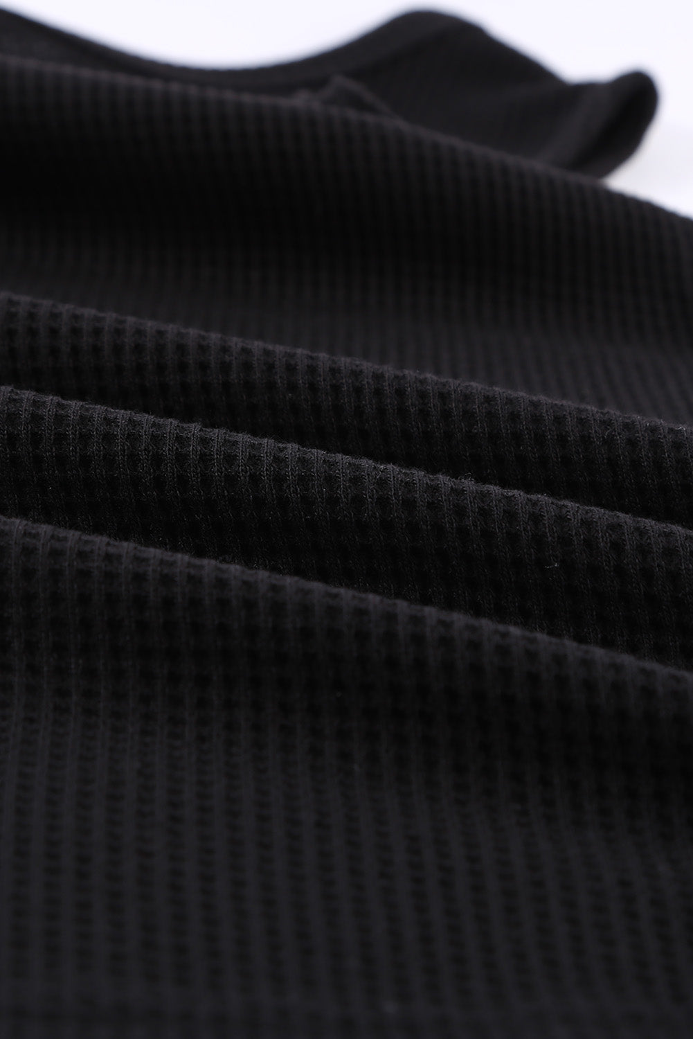 Crew Neck Basic Waffle Tank Top