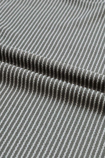 Apricot Boatneck Batwing Sleeve Cording Top