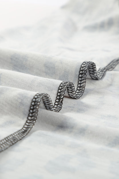 Striped Shirt Lace Trim V Neck T Shirt