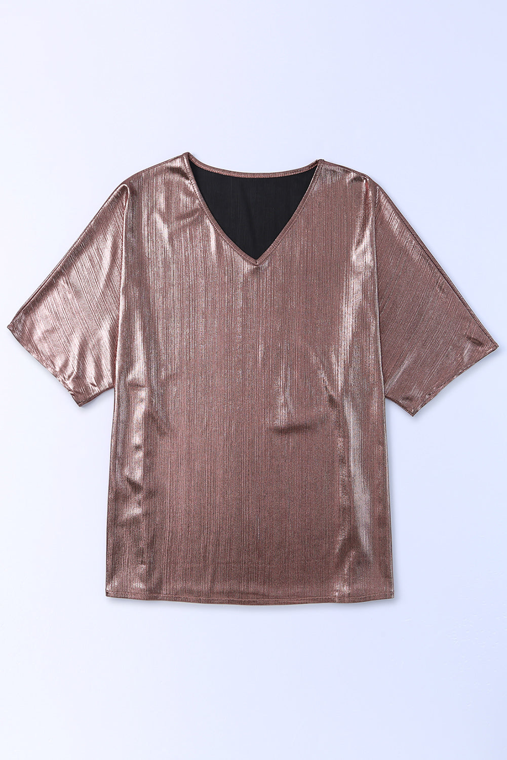 Textured Oversize Casual Tunic T Shirt