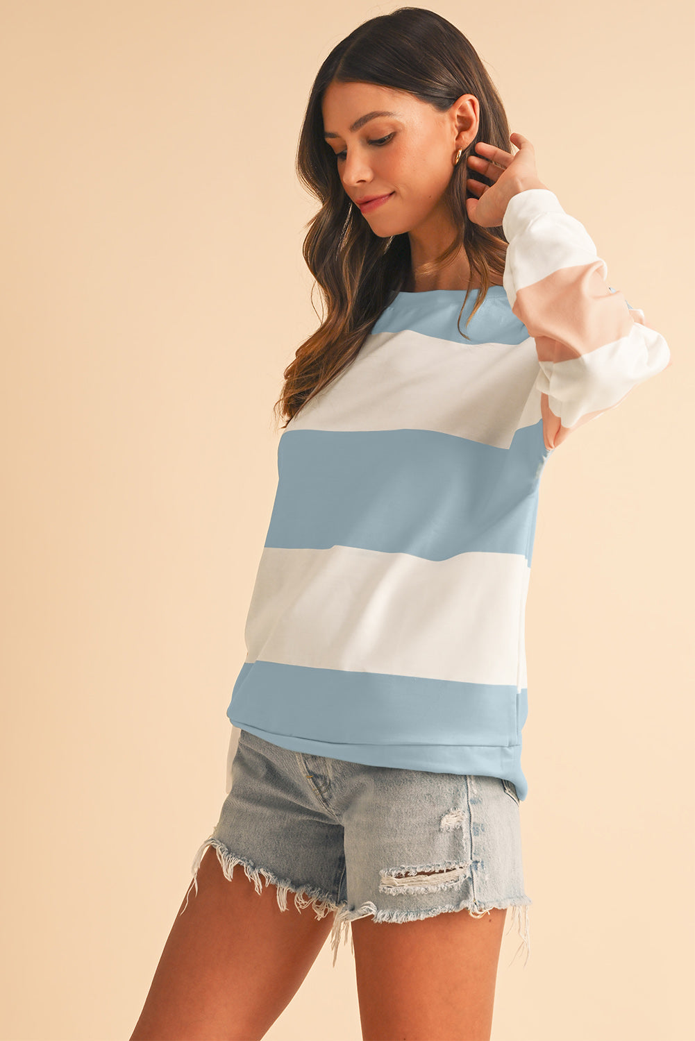 Colorblock Drop Sleeve Top