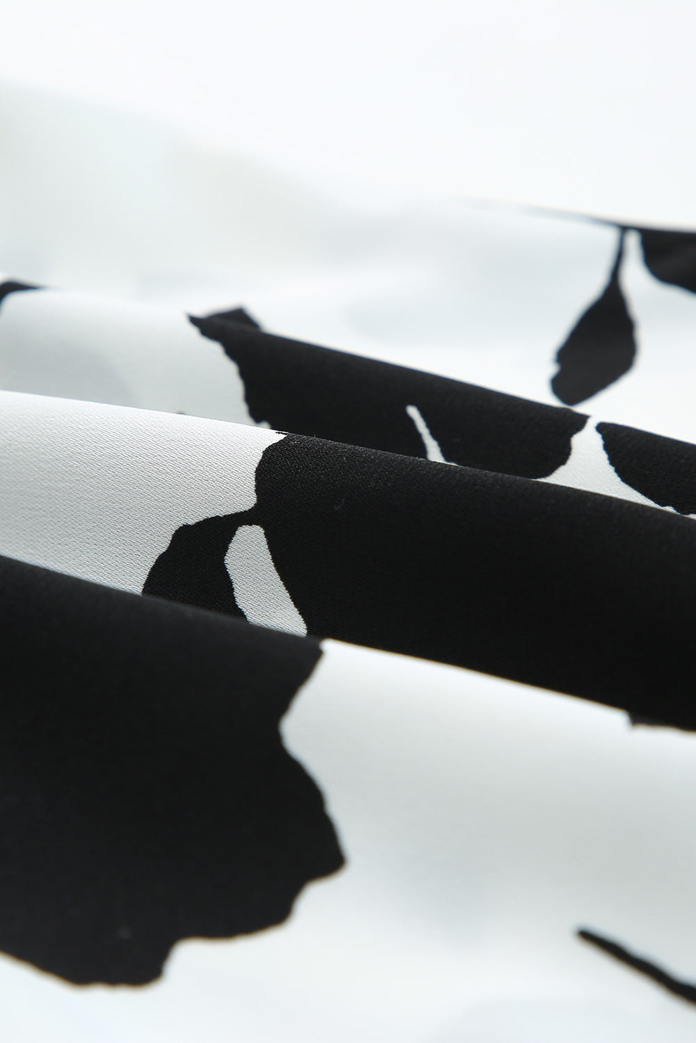 Floral Print Casual Roll Up Sleeve Blouse