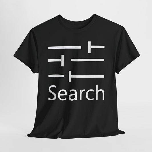 Search Controls Graphic Tee — Minimalist Tech T‑Shirt