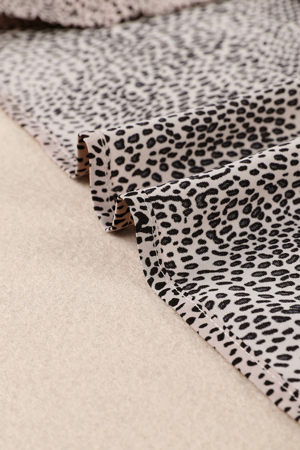 Cheetah Sexy Frill V Neck Spaghetti Strap Cami Top