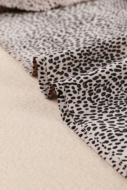 Cheetah Sexy Frill V Neck Spaghetti Strap Cami Top
