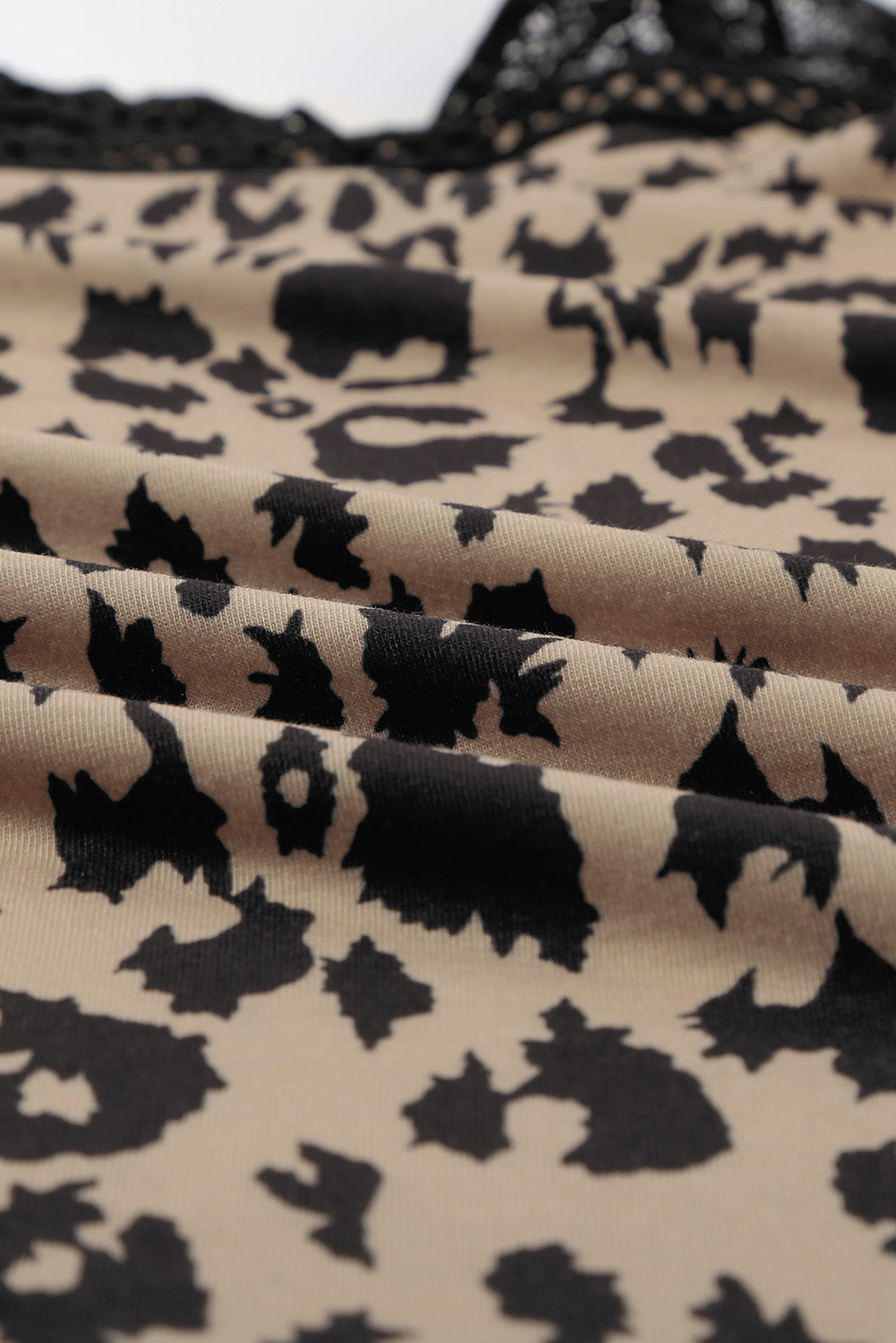 Striped Shirt Lace Trim V Neck T Shirt