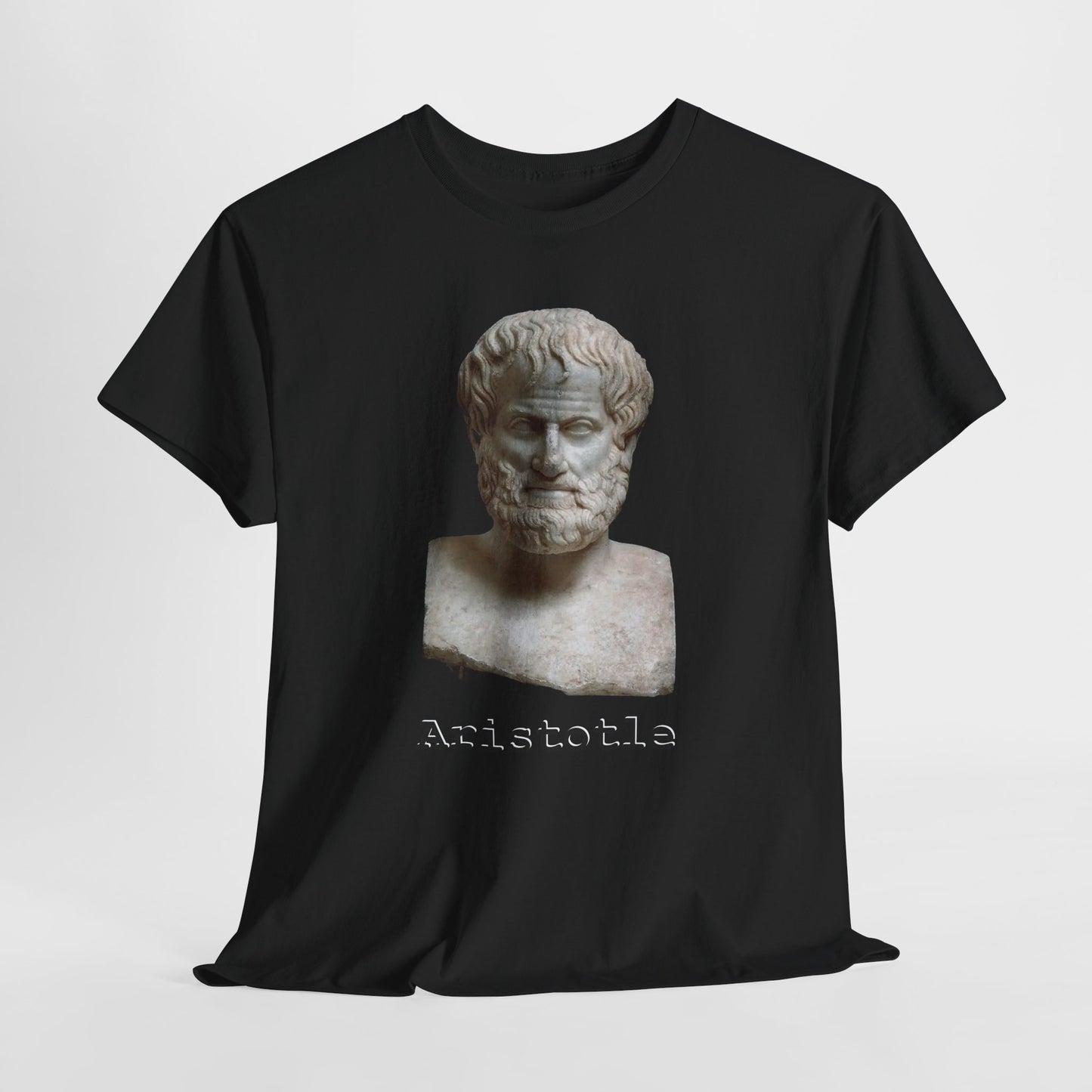 Aristotle on Blk Shirt - Hurtz Shirtz Collection