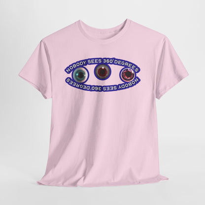 Nobody Sees 360 Degrees Graphic Tee - Purple - Hurtz Shirtz Collection