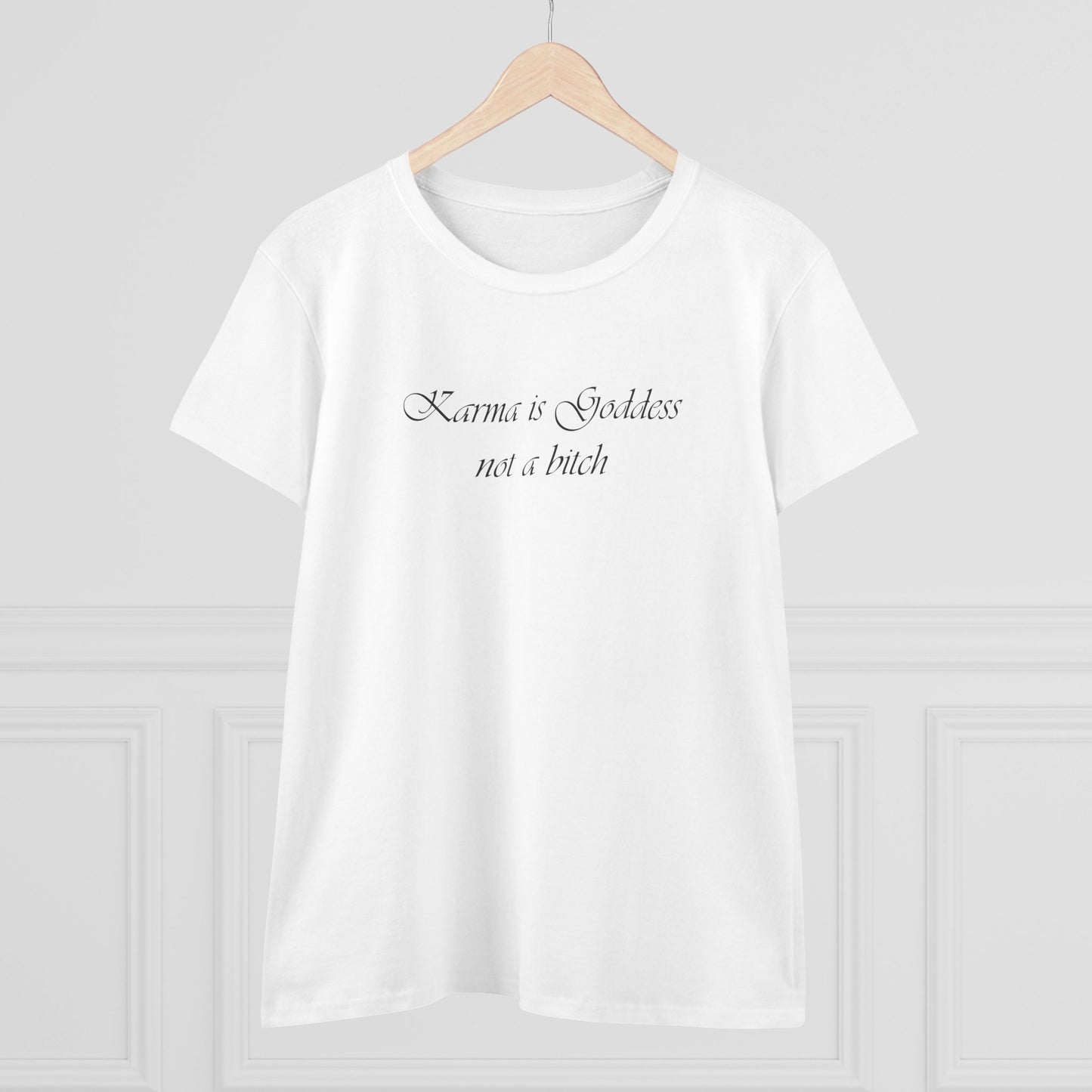 Karma on White Shirt - Hurtz Shirtz Collection