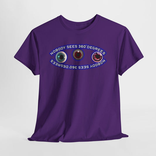 Nobody Sees 360 Degrees Graphic Tee - Purple - Hurtz Shirtz Collection