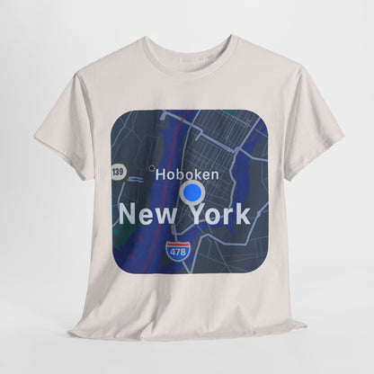 New York Map Graphic T-shirt - Hurtz Shirtz Collection