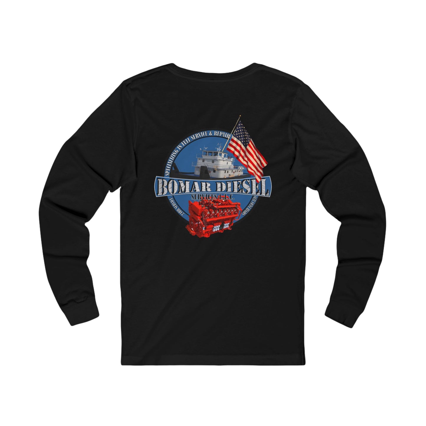 Bomar Diesel Unisex Long Sleeve T-Shirt (Bella + Canvas Brand)