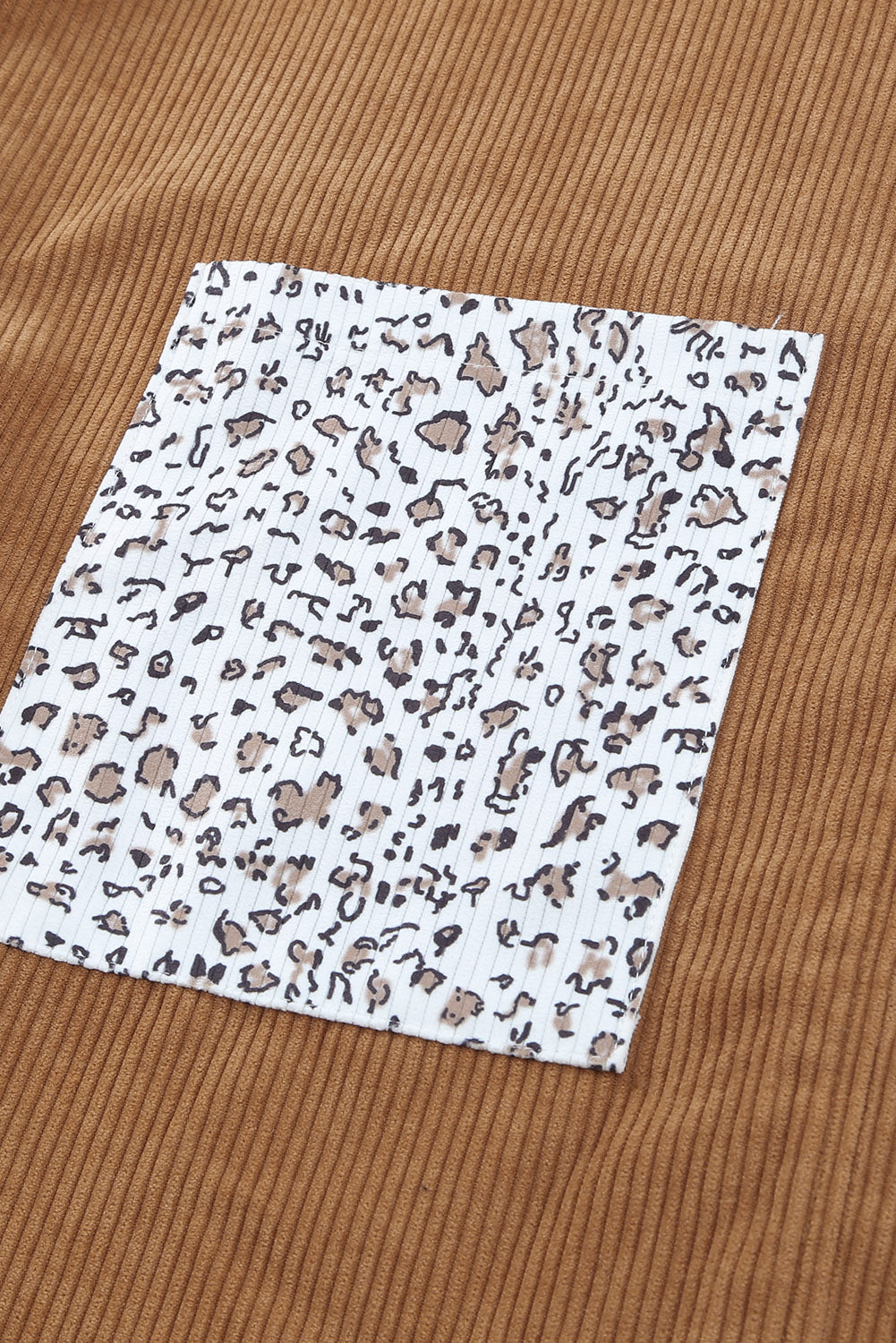 Button Up Colorblock Pocket Corduroy Jacket