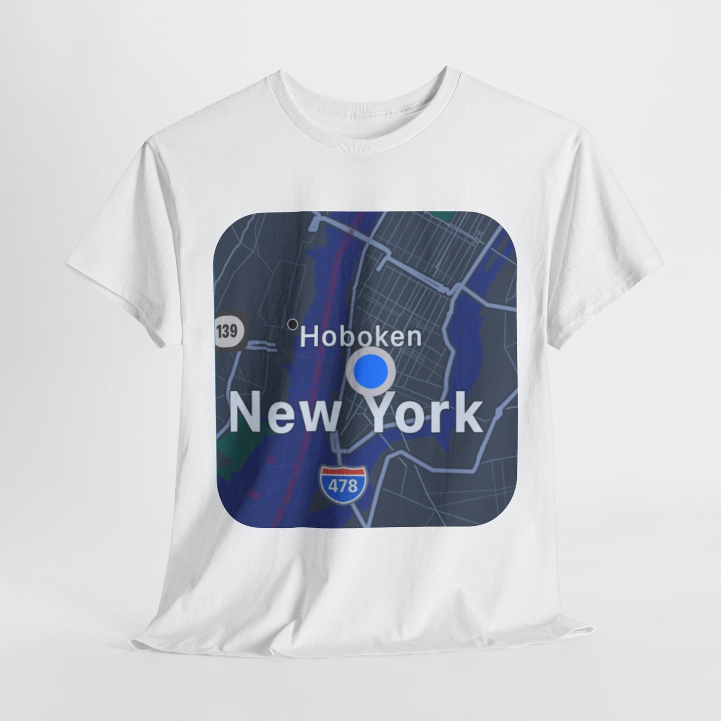 New York Map Graphic T-shirt - Hurtz Shirtz Collection