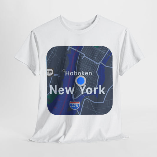 New York Map Graphic T-shirt - Hurtz Shirtz Collection