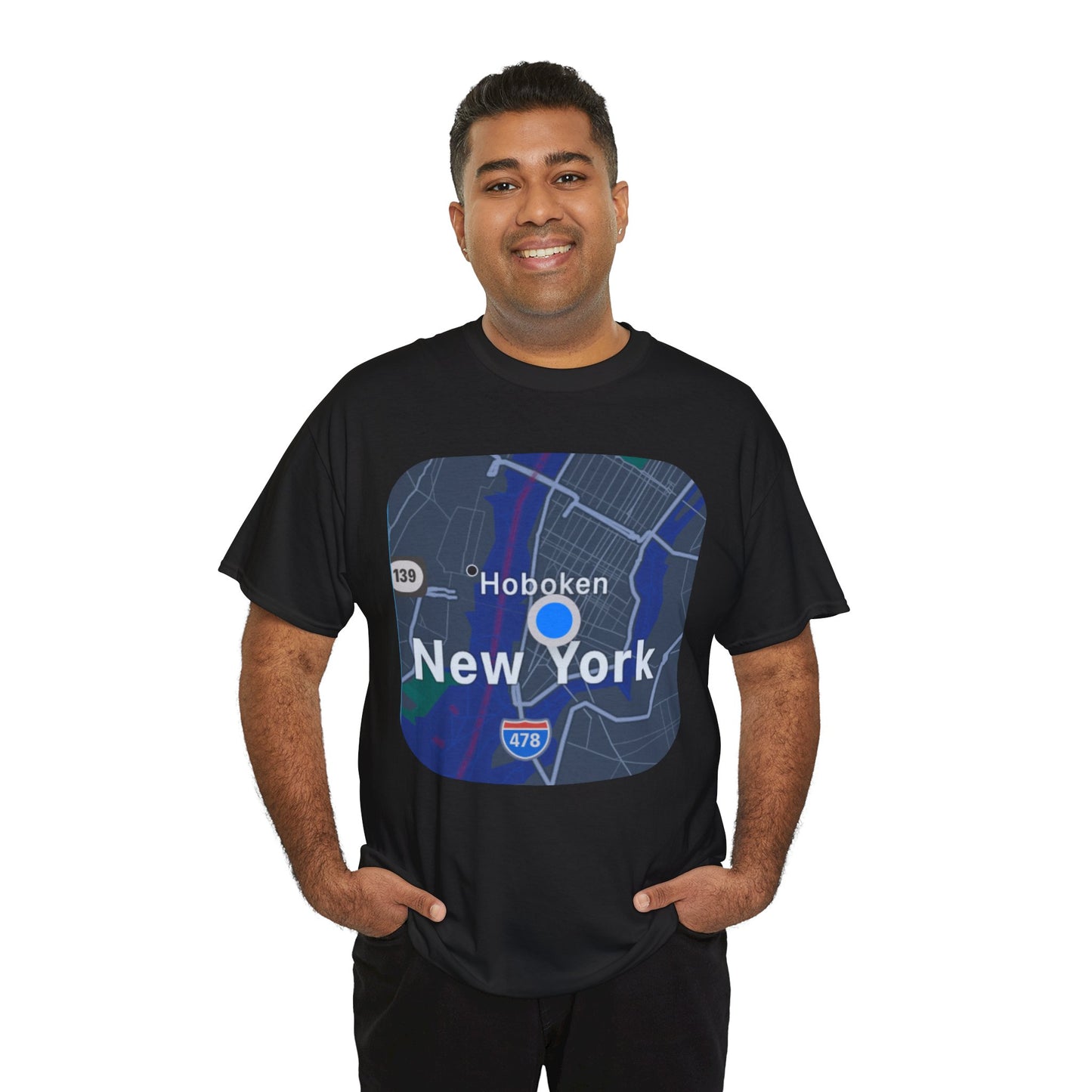 New York Map Graphic T-shirt - Hurtz Shirtz Collection