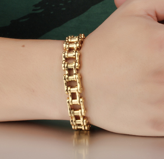 Men's Chain Link Bracelet (Gold)