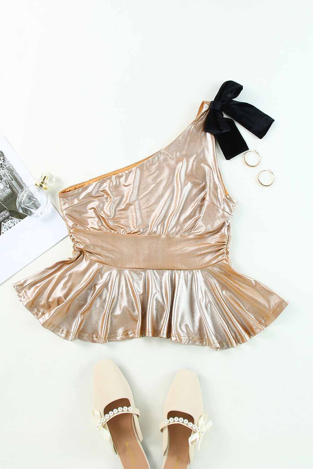 Textured Oversize Casual Tunic T Shirt