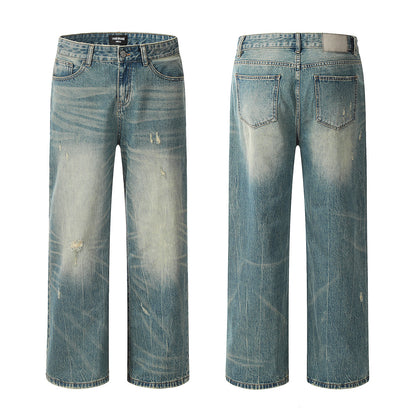 New Heavy Industry Straight American Retro Jeans