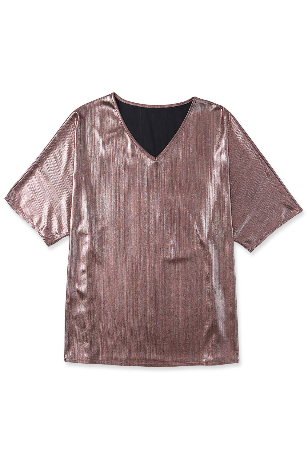 Textured Oversize Casual Tunic T Shirt